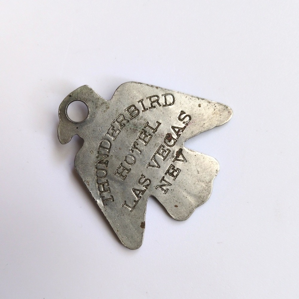 Navajo Thunderbird Charm Nickle Silver Eagle Pendant Mid 20th Century Size 1.5" - Picture 2 of 2